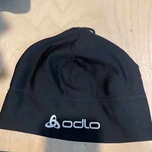 Odlo Black  Ski Cap Beanie Hat One Size Biathlon Cross Country Thermal Winter